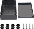 Project Box ABS Black Electrical Boxes IP67 Outdoor Waterproof box Electronic by Otdorpatio