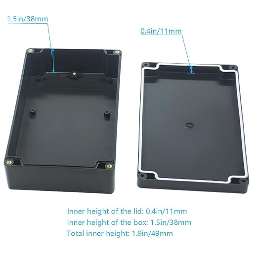 Junction Box, Zulkit Project Box IP65 Waterproof Outdoor Box ABS Plastic - Image 6