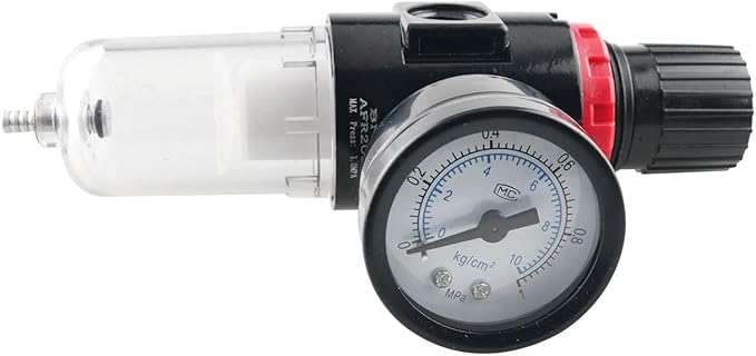 Air Pressure Regulator Mini Inline Filter Oil Water Trap Moisture Airbrush - Image 3