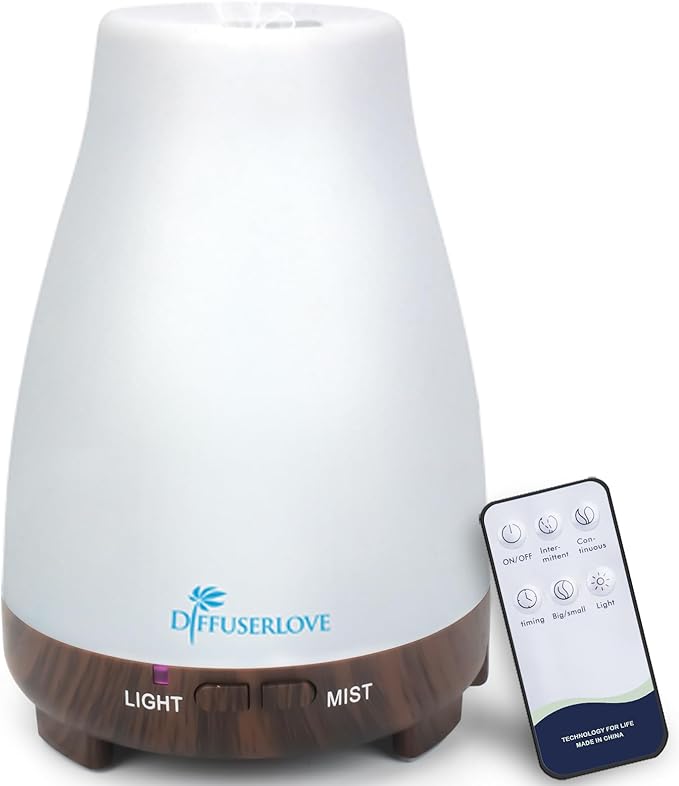 Diffuserlove Essential Oil Diffusers 200ML Remote Control Diffuser Mist by Diffuserlove