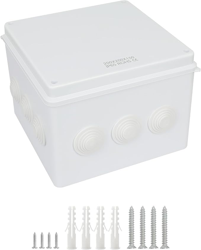 LeMotech Junction Box, ABS Plastic IP65 Waterproof and Dustproof, Universal by LeMotech