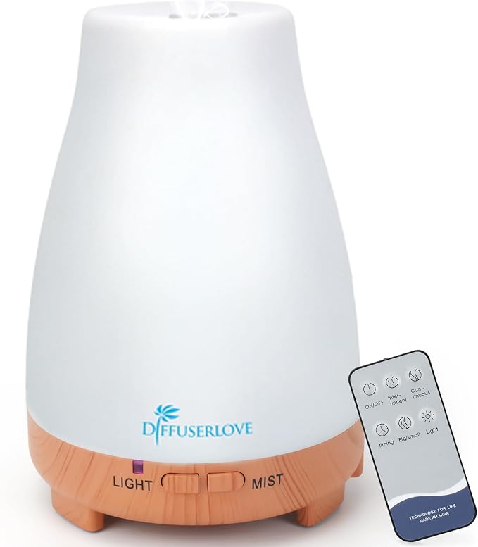 Diffuserlove Essential Oil Diffusers 200ML Remote Control Diffuser Mist by Diffuserlove