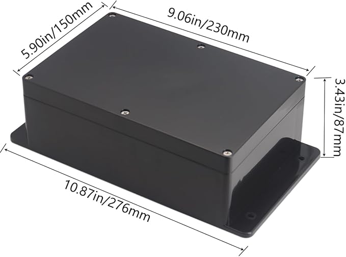 Project Box ABS Plastic Black Electrical Boxes IP65 Waterproof DIY Electronic - Image 2