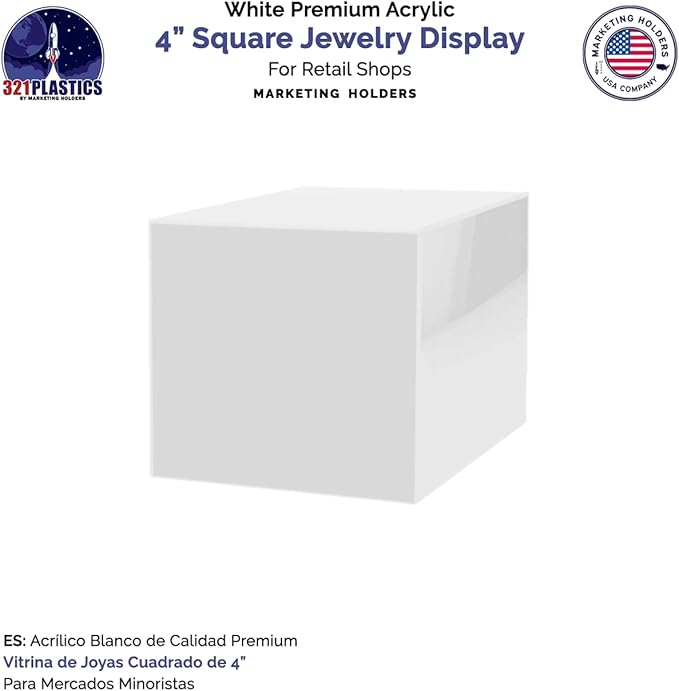6 Pack 4" Acrylic Display Riser Box - Image 3