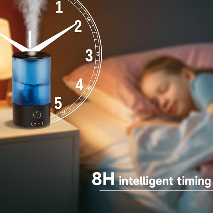 Humidifiers for Bedroom, 3.2L Quiet Ultrasonic Cool Mist Humidifier - Image 8