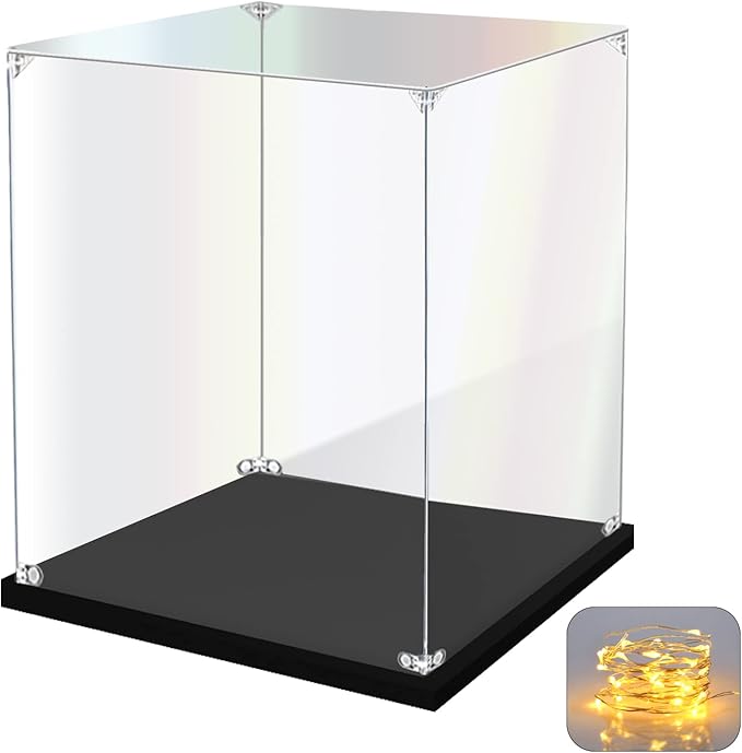 Acrylic Display Case for Collectibles Assemble Clear Acrylic Display Box for by KOLIPI