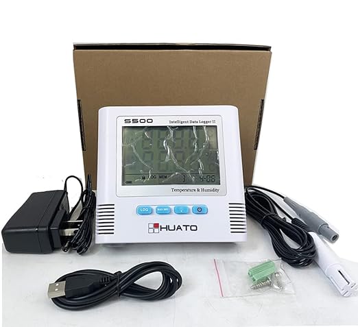 Channel Temperature Humidity Data Logger Recorder LCD Display USB Datalogger by VTSYIQI
