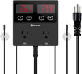 KETOTEK KT99pro Dual Digital Temperature Controller Outlet 10A Relay Heating by KETOTEK