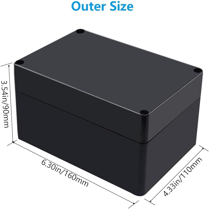 Project Box ABS Black Electrical Boxes IP67 Outdoor Waterproof box Electronic - Image 2