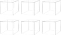 6 Pack 4 Inch Acrylic Display Riser Box by MarketingHolders