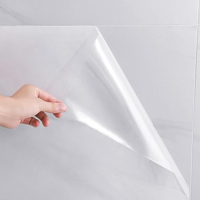 Clear Peel and Stick Wallpaper, Self-Adhesive Wallpaper Wall Protector by CHANMOL