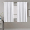 H.VERSAILTEX White Curtains Thermal Insulated Window Treatment Panels Room by HVERSAILTEX