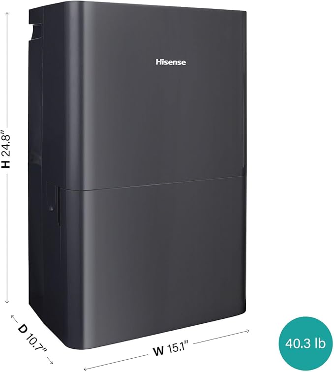 Hisense Energy Star 50-Pint Portable Dehumidifier - Image 5