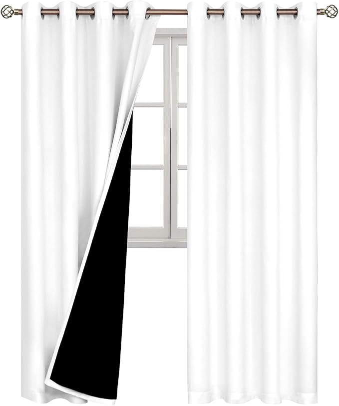 BGment White Blackout Curtains for Living Room - Image 8