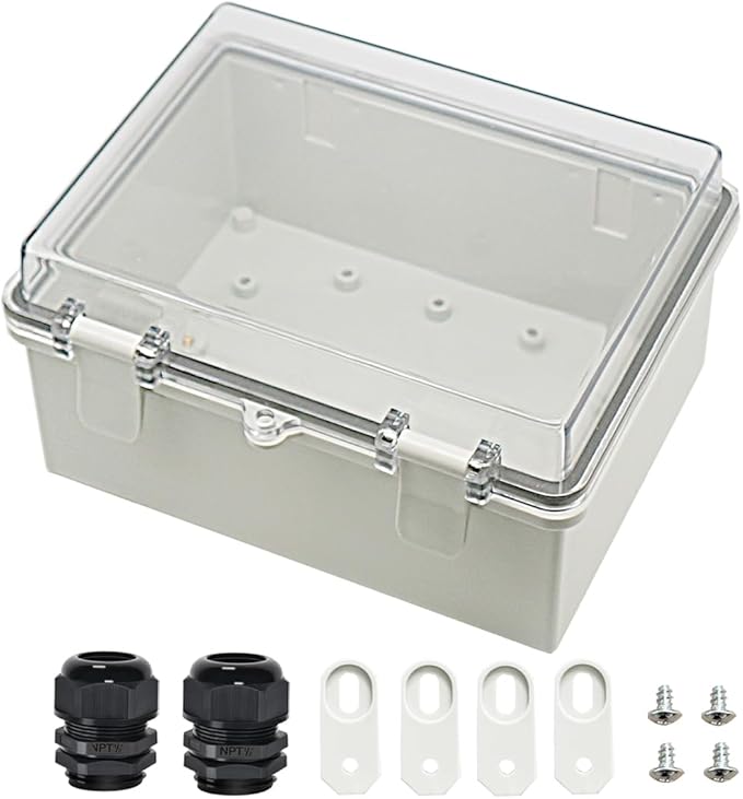 Zulkit Junction Box ABS Plastic Dustproof Waterproof IP65 Electrical Boxes by Zulkit