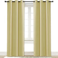NICETOWN Curtain Blackout Drape Panel, Single Panel, 34 x 84 inch, Paler Yellow by NICETOWN