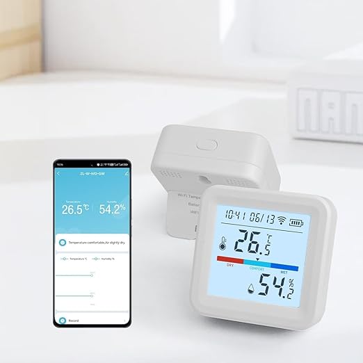 Smart WiFi Thermometer and Hygrometer – Temperature & Humidity Sensor by Unknown