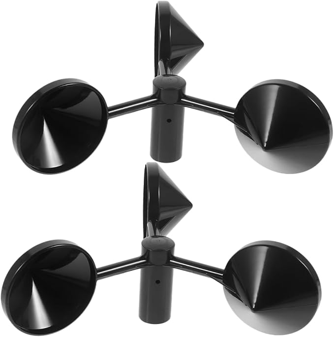 Sosoport 2pcs Wind Gauge Cup Durable Abs Anemometer - Image 4