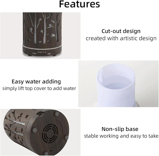 Essential Oil Diffuser, 7.1''x3.5'' Air Diffusers - Image 7
