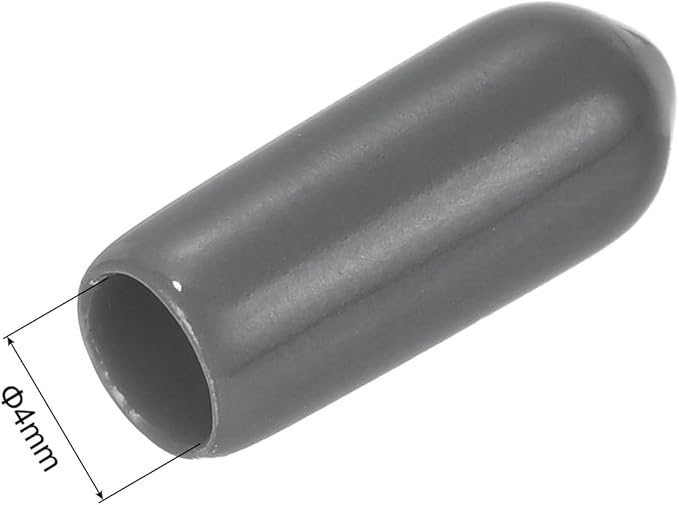 uxcell 20pcs Rubber End Caps 4mm ID Vinyl PVC Round Tube Bolt Cap Cover Screw - Image 3