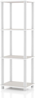 Homes: Inside + Out Apexa Modern 4-Tier Narrow Shelving Units, Collectibles by HOMESInsideOut