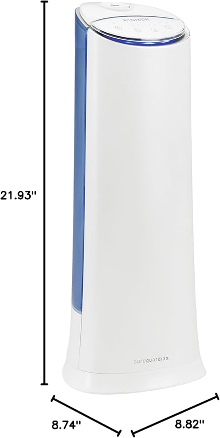 PureGuardian Ultrasonic Cool Mist Humidifier, 100 Hrs. Run Time, 1.5 Gallon Tank - Image 12