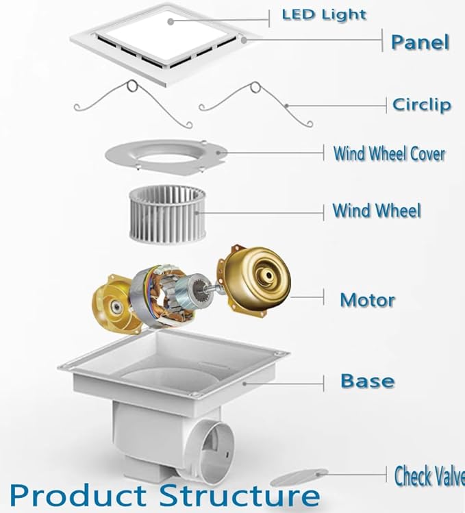 Nalle Ventilation Fans Bathroom Exhaust Fan - Image 7