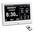 2025 New Digital Clock with Temperature/Humidity & Weather Forecast, Auto Time by FEYBYLA