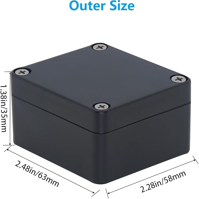 Project Box ABS Black Electrical Boxes IP67 Outdoor Waterproof Box Electronic - Image 3