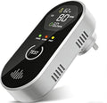3-in-1 Plug-in CO Alarm with LCD, Tracks Temp & Humidity, 85dB Loud, Portable by COCHYSCELA