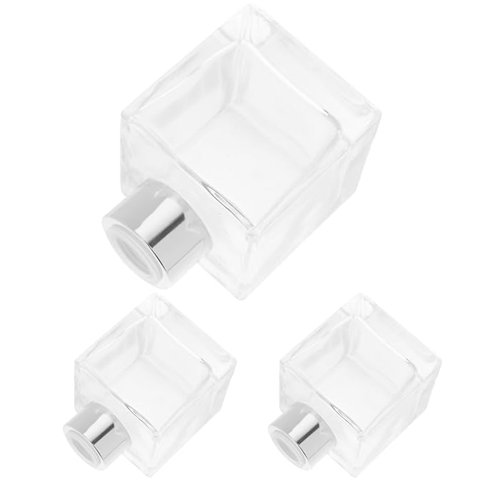 3Pcs Glass Diffuser Bottles Refillable Aroma Bottle by WRITWAA