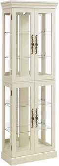 Lighted Glass Curio Cabinet by Unknown