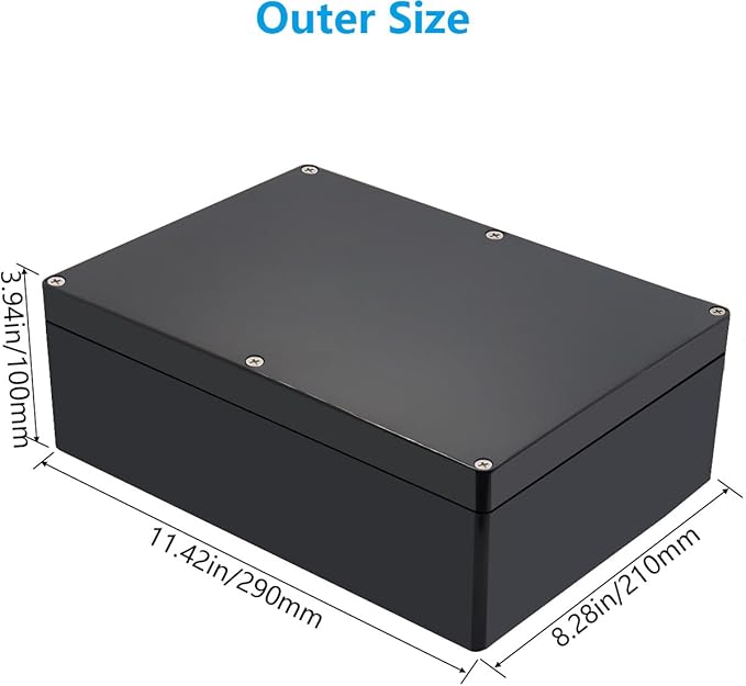 Project Box ABS Black Electrical Boxes IP67 Outdoor Waterproof box Electronic - Image 2
