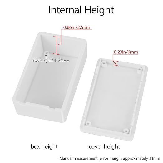 LeMotech Project Box 5 Pieces ABS Plastic Electrical Project Case Small - Image 4