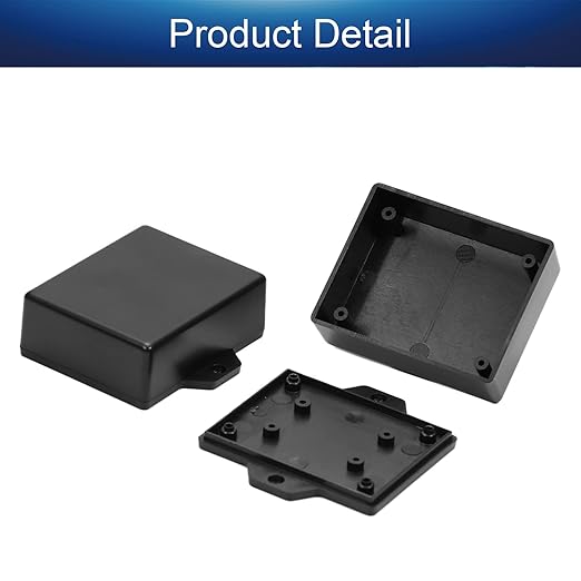 Fielect 2Pcs Project Box ABS Plastic Junction Box Universal Electrical Project - Image 4