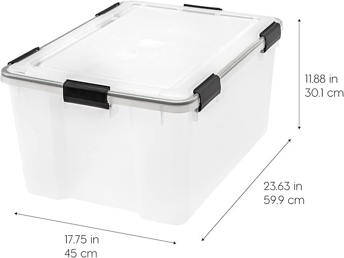 IRIS USA WeatherPro 63 Qt Storage Bins - Image 2