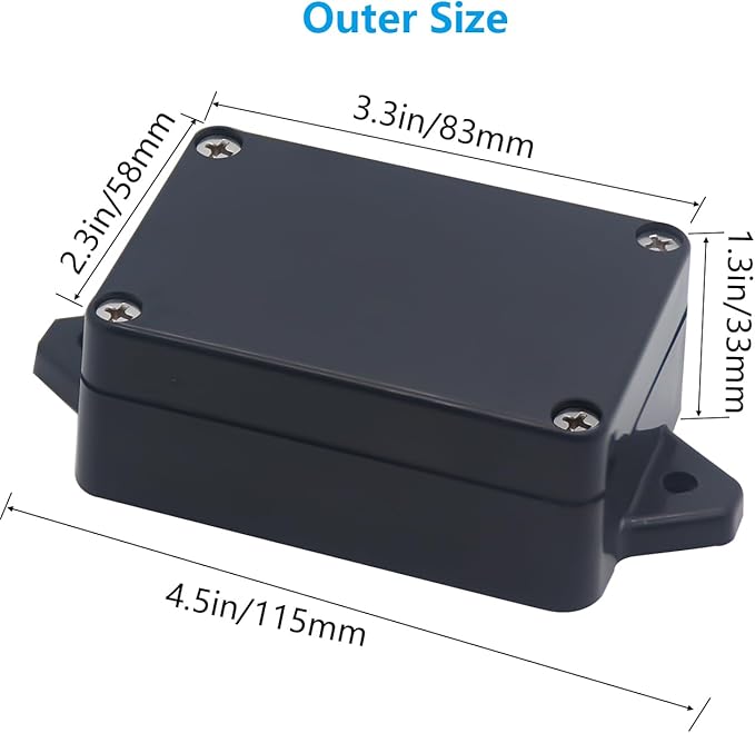 Project Box, Project Boxes Plastic Electric Project Case Junction Box Power Case - Image 3