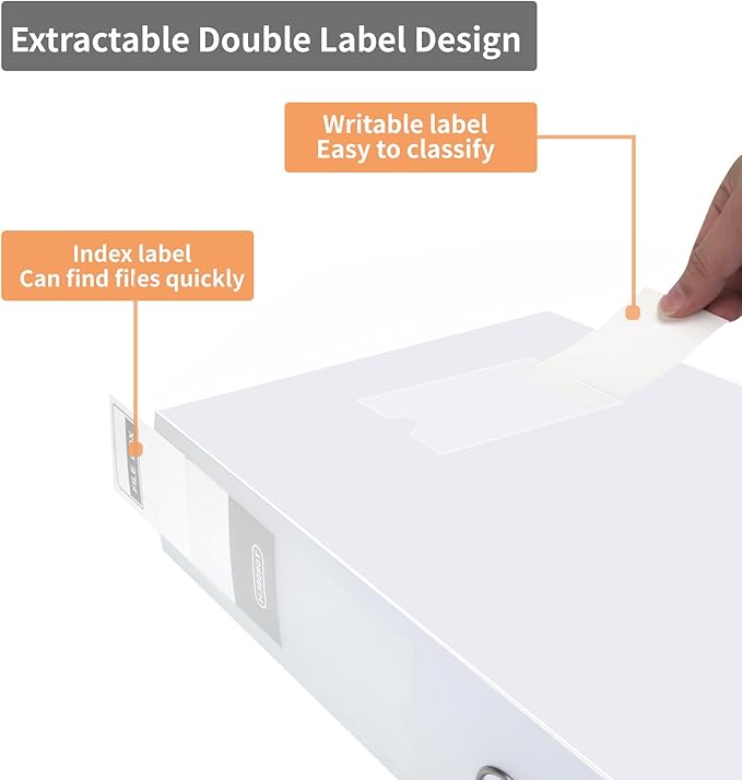HUA JIE A4 Storage File Boxes Plastic Archives Cases - Image 8