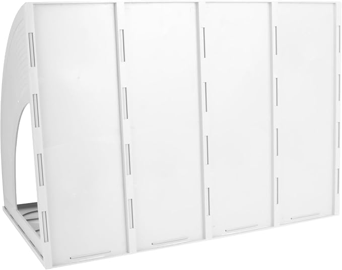 SAYEEC Sturdy Maganize Holder Desktop File Holder Organizer Plastic 4 Section - Image 5