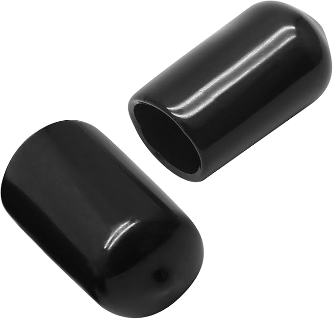 24 Pcs Round Rubber End Caps, 5/16" ID Vinyl Flexible Screw Thread Protectors - Image 6