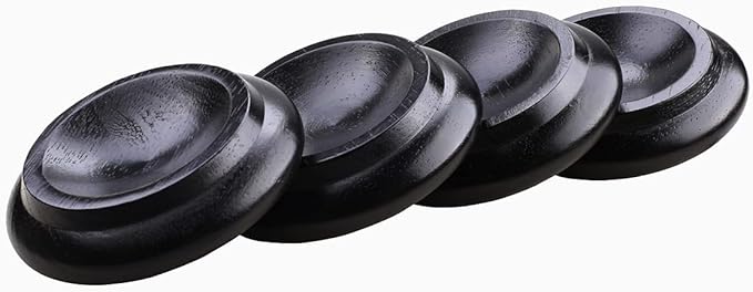 4 Pcs Solid Wood Upright Piano Caster Cups, Furniture Caster Cups, HilerPunk - Image 2