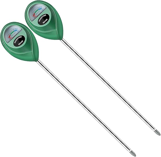 Soil Moisture Meter, 2 Pack Long Probe Soil Moisture Monitor by Censinda