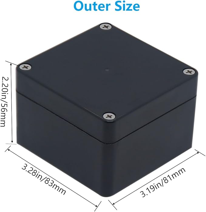 Project Box ABS Black Electrical Boxes IP67 Outdoor Waterproof Box Electronic - Image 3