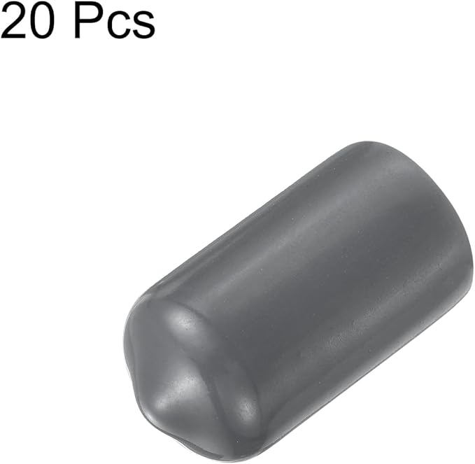 uxcell 20pcs Rubber End Caps 5.5mm ID Vinyl Round Tube Bolt Cap Cover Thread - Image 2