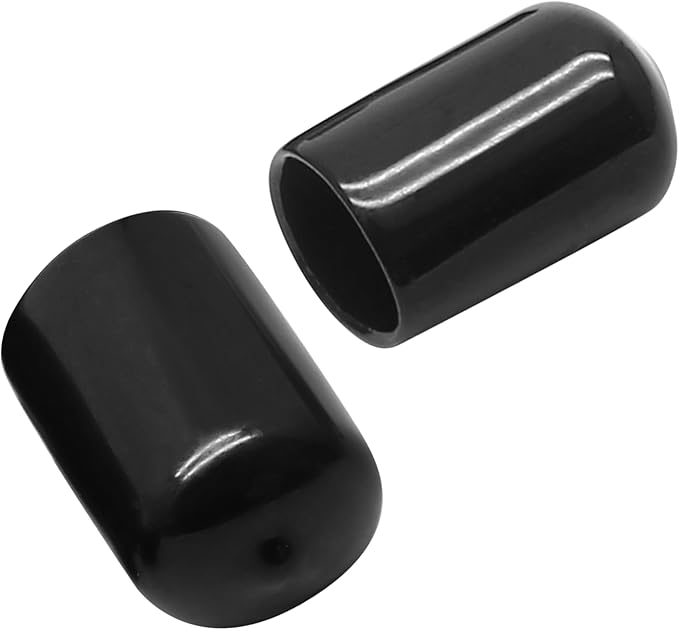 24 Pcs Round Rubber End Caps, 3/8" ID Vinyl Flexible Screw Thread Protectors - Image 6