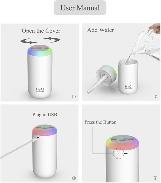 Baby Humidifier, 350ml Small Humidifier - Image 9