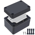 Junction Box, IP67 Waterproof ABS Black Project Box by Otdorpatio