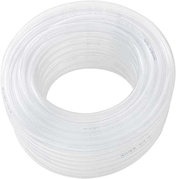 DAVCO 1/2" ID x 25ft Clear Vinyl Tubing, Low Pressure Flexible PVC Tubing by DAVCO