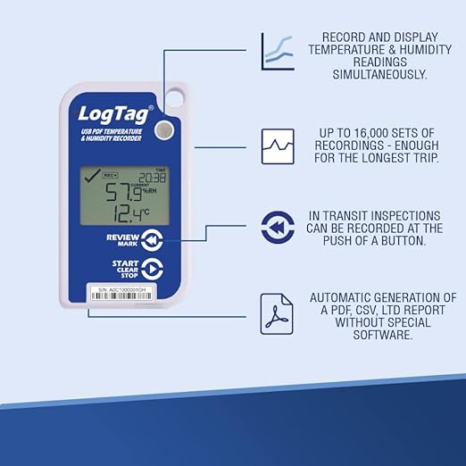 UHADO-16, Temperature & Humidity, 000 Readings, - Image 3