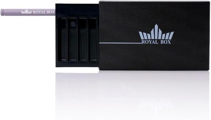Generic Original Royal Box Black 8 Compartment Snuff Storage Box - Image 3